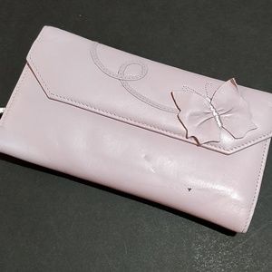 * Options Lilac Butterfly Wallet Leather